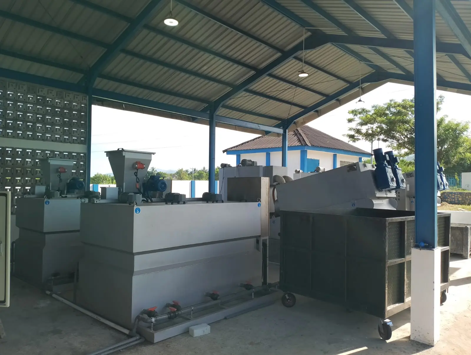Screw Press dan PAM Preparation Unit di Palu